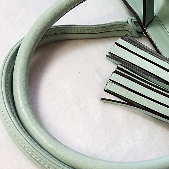 Coach Legacy Candace Carryall 24201 All Leather Satchel Seafoam/Mint 2012 EUC - Picture 6 of 16